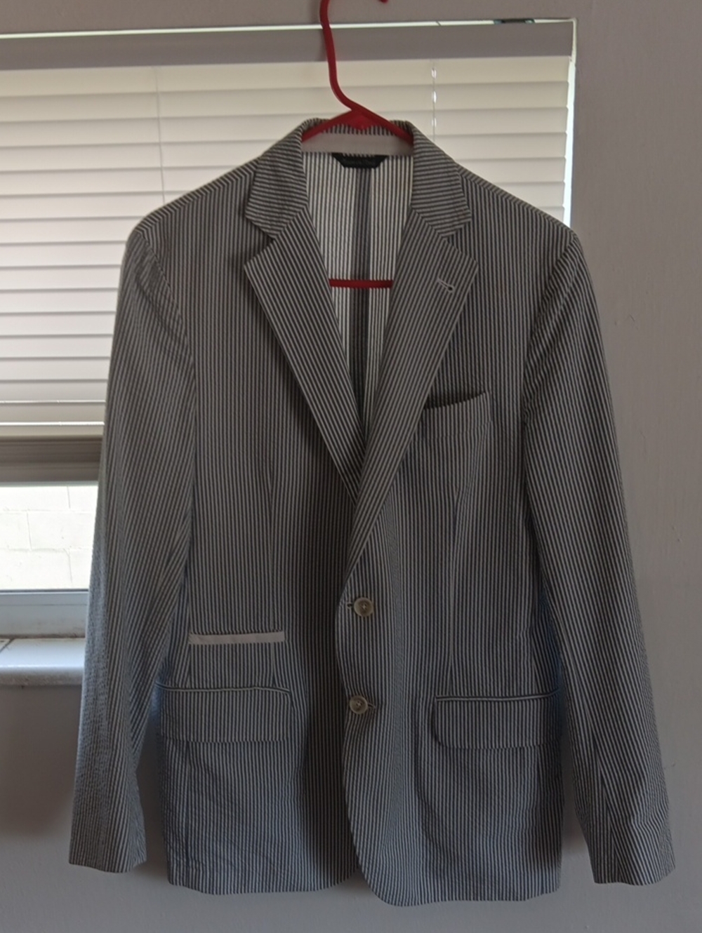 Tombolini Navy and White Pinstripe Sport Coat